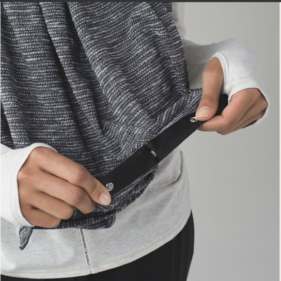 Lululemon Vinyasa ScarfCoco Pique Black White - Picture 8 of 8